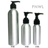 2 oz. Brushed Aluminum Bottle With Black Pump