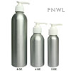 2 oz. Brushed Aluminum Bottle With White Pump